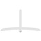 Ekena Millwork Bellingham Architectural Grade PVC Gable Bracket, 108"W x 58 1/2"H x 2"D x 6"F, 13/12 Pitch GBP108X59X0206BEL00 - alternate 3